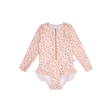 Swim Essentials Leopardrosa baddräkt