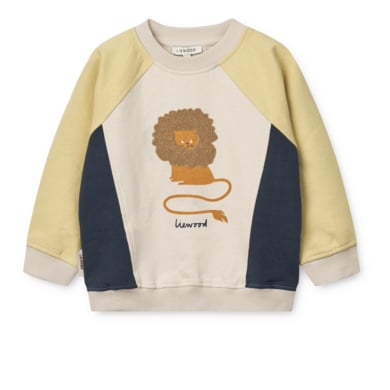 LIEWOOD Aude Sweatshirt med placering circus lion/ sandy