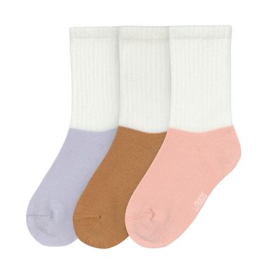 LÄSSIG Tennisstrumpor för barn 3-pack pastel lilac/caramel/ peach