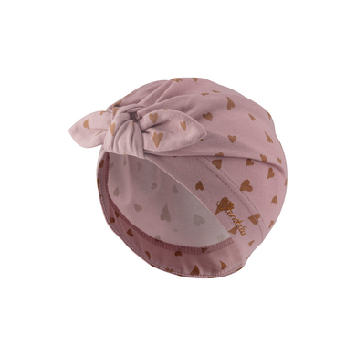 Image of Sterntaler Cappello annodato cuori di velluto rosa059