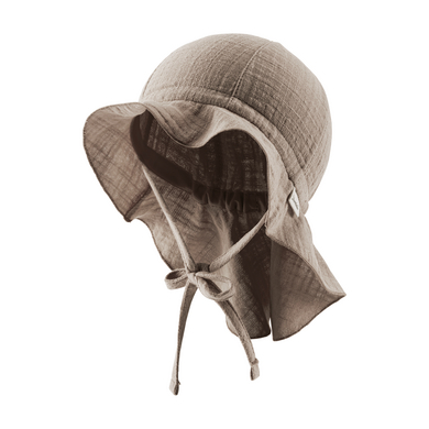 Sterntaler Cappello da sole a tinta unita color tortora