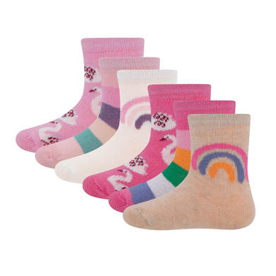 Ewers Strumpor 6-pack regnbåge/ringlet/swan