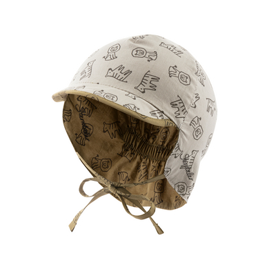 Image of Sterntaler Safari Cappello a punta reversibile grigio chiaro059