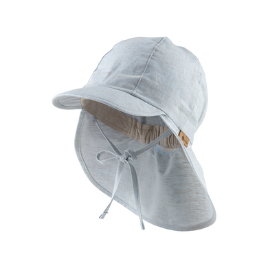 Image of Sterntaler Cappello a punta con protezione del collo screziato di blu chiaro059