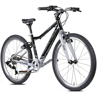 Image of PROMETHEUS BICYCLES PRO® bicicletta per bambini 24 pollici, nero argento SOOT-BLACK059