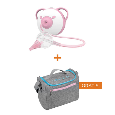 Image of nosiboo® Aspiratore nasale elettrico Pro in rosa più borsa GRATUITA per riporre/scambiare l'aspiratore nasale per bambini e gli accessori059