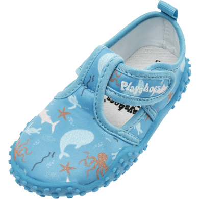 Playshoes Aqua sko havsdjur turkos