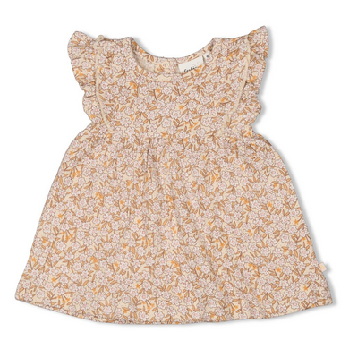 Feetje Klänning Flower Field Cream