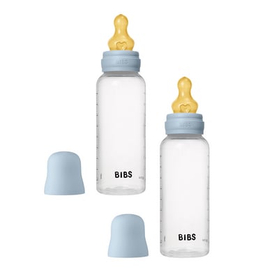 Image of BIBS® Biberon 2x 270 ml in lattice blu baby059