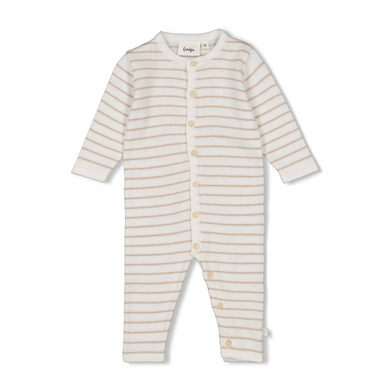 Feetje Stickad jumpsuit randig Essential Knits Taupe