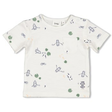 Feetje T-shirt AOP Rock My Boat Natur