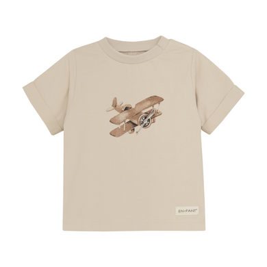 EN FANT T-shirt SS AOP Mocha Mousse