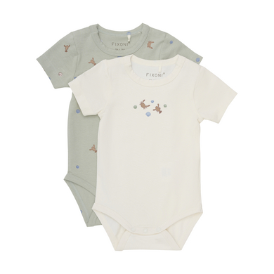 Fixoni Kortärmad body 2-pack Desert Sage