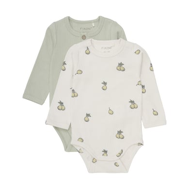Fixoni Långärmad body 2-pack Desert Sage