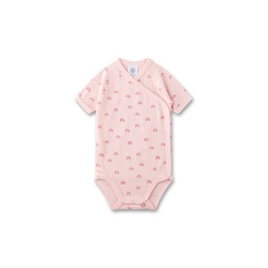 Sanetta Kortärmad omlottbodysuit ljusrosa