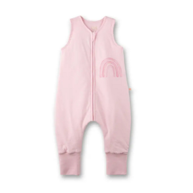 Sanetta Sovsäck för baby med fötter rosa