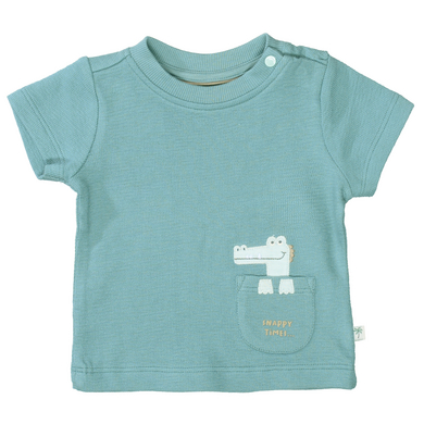 STACCATO T-shirt washed petrol strukturerad