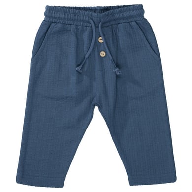 STACCATO Mörkblå strukturerade byxor