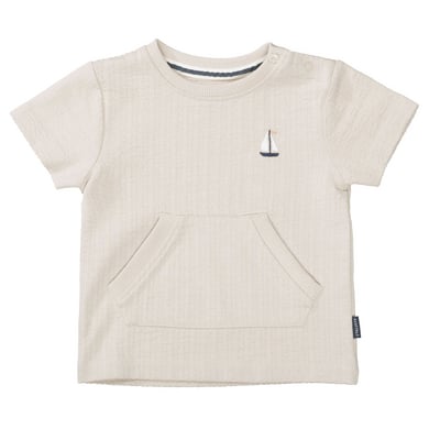 STACCATO T-shirt varm beige texturerad