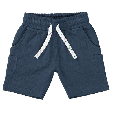 STACCATO Shorts mörkblå strukturerad