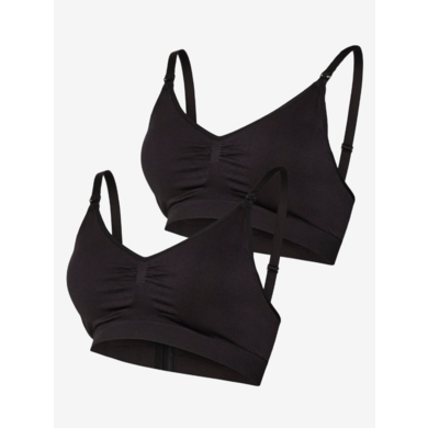 mamalicious Amnings-bh MLILJA 2-pack svart