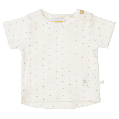 Staccato T-shirt light cream mönstrad