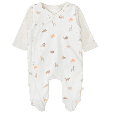 STACCATO Rompers+skjorta mjölk mönstrad