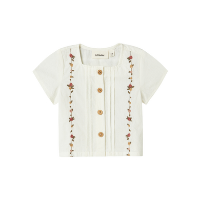 Lil'Atelier blus Nbfjolene Coconut Milk