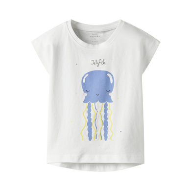 name it T-shirt Nmfviolet Bright White
