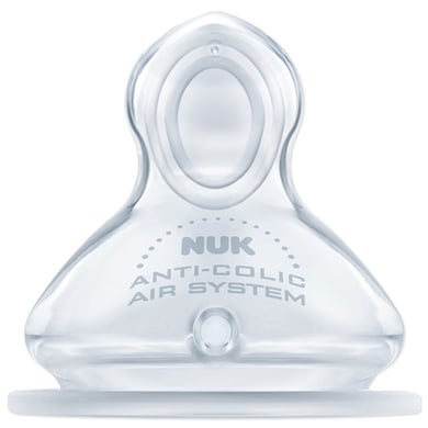 NUK First Choice Plus Drinkspeen Silicone (2 stuks, Maat 2 M = Melk), BPA vrij