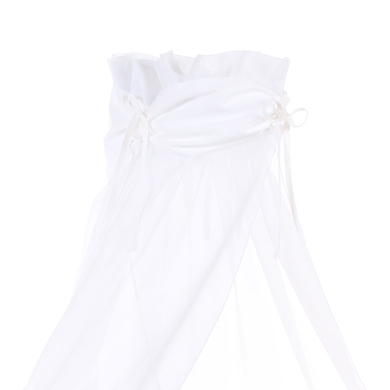 babybay Sänghimmel vit/vit 200 x 135 cm