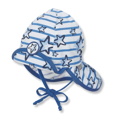 Image of Sterntaler Berretto Flapper, bianco/blu059