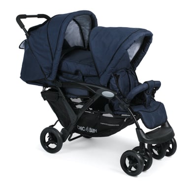 CHIC 4 BABY Poussette double inline DUO Jeans navy blue