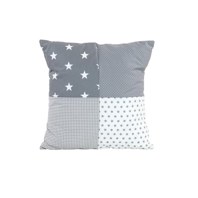 Image of Ullenboom Federa cuscino a toppe 40 x 40 cm stelle grigio059
