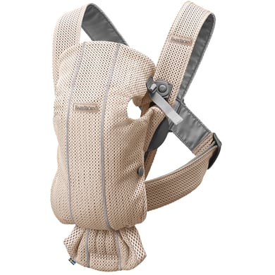 Babybjörn Draagzak Mini parelmoer roze 3D mesh