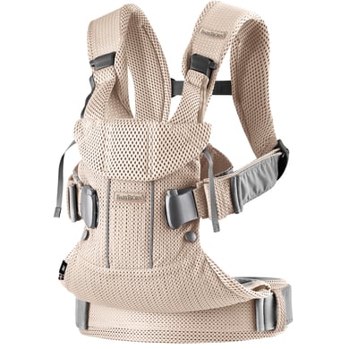 Babybjörn Draagzak One Air parelmoer roze mesh