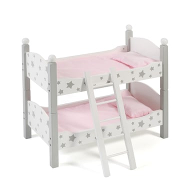 Bayer-Chic-2000 BAYER CHIC 2000 Lit superposé pour poupée Stars bois gris