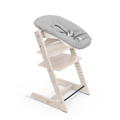 STOKKE® Tripp Trapp® Matstol Whitewash inkl. Newborn Set™ Grey