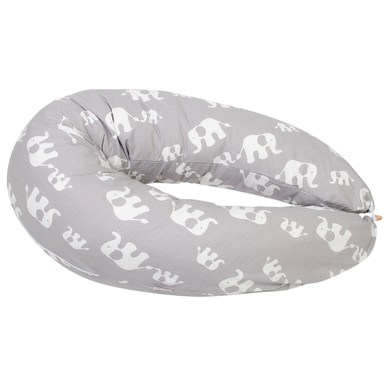 HOBEA-Germania cuscino allattamento elefanti grigio bianco