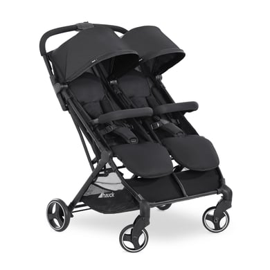 hauck Poussette double côte à côte Swiftx Duo Black