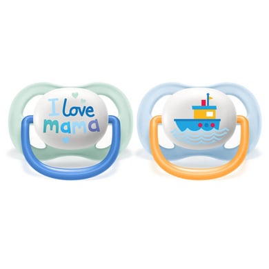 Image of Philips Avent Soother ultra air SCF080/01 Collection Happy 0-6m Boy Mama/Boat059
