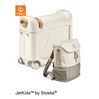 JETKIDS™ BY STOKKE® Resesäng BedBox™ med Crew BackPack™ White