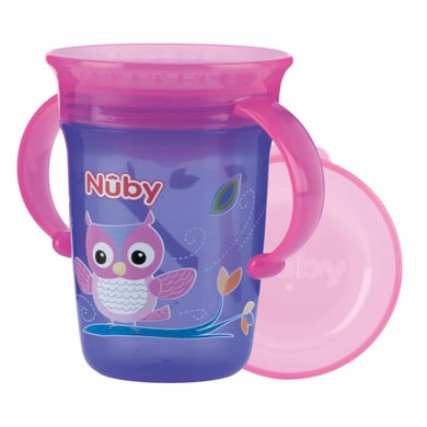 Nûby 360 ° Learning Cup Drickflaska gjord av Tritan WONDER CUP 240 ml i purpur