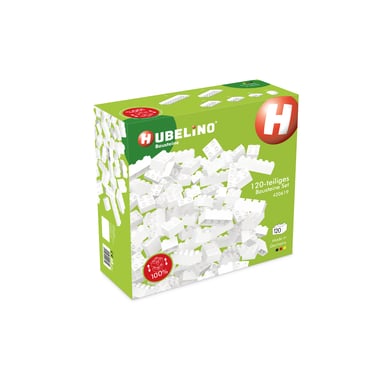 HUBELINO ® byggstenar - 120 delar, vit