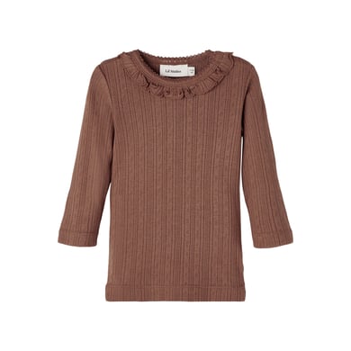 Lil'Atelier långärmad skjorta Nbfrachel kastanj