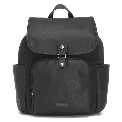 Babymel Blöjryggsäck Freddie Vegan Leather Black Convertible