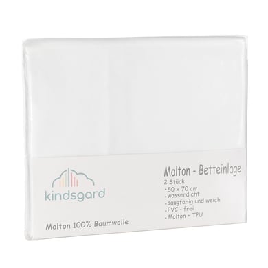 kindsgard Sábana bajera para cuna tistap 50 x 70 cm blanco 2 unidades