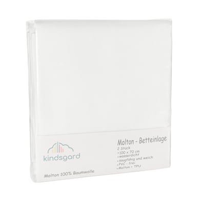 kindsgard Madrasskydd tistap 2-pack 70 x 100 cm vitt