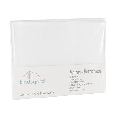 kindsgard Sábana bajera para cuna tistap 40 x 50 cm blanco 2 unidades