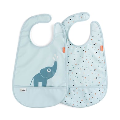 Done by Deer ™ Haklapp med kardborreband, två-pack, Elphee Blue